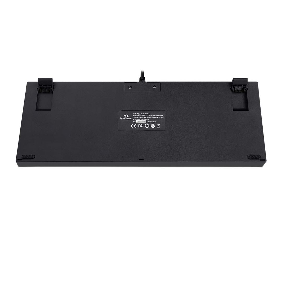 Redragon Kumara RGB Backlit Mechanical Gaming Keyboard Blue Switches Black HU