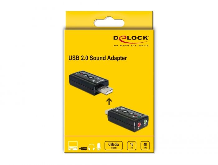 DeLock Sound Adapter Virtual 7.1 USB Hangkártya