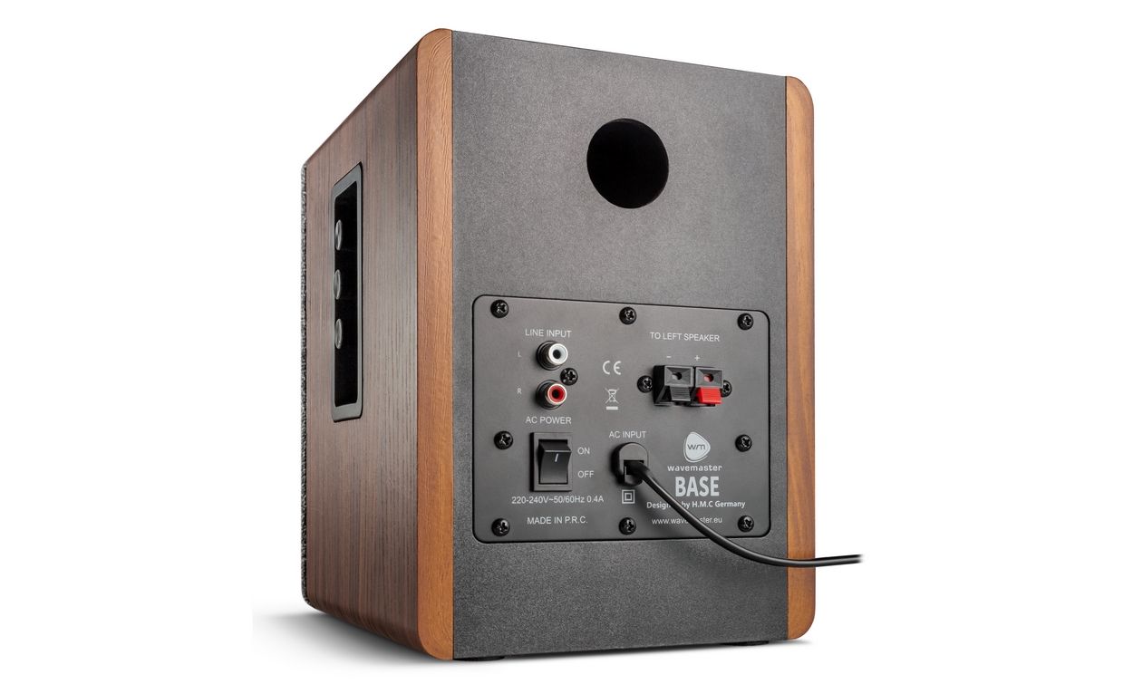 wavemaster Base Bluetooth Speaker System Wood/Grey