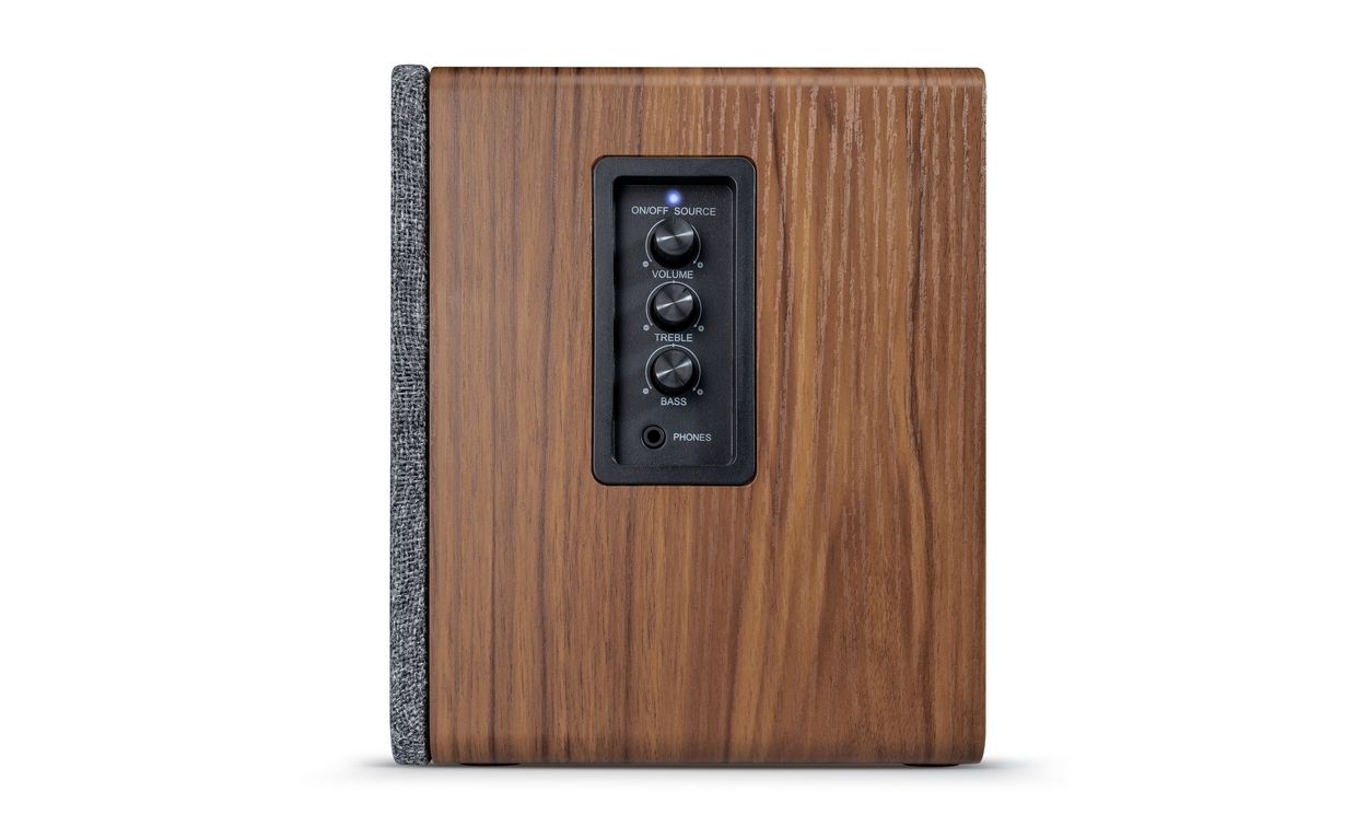 wavemaster Base Bluetooth Speaker System Wood/Grey