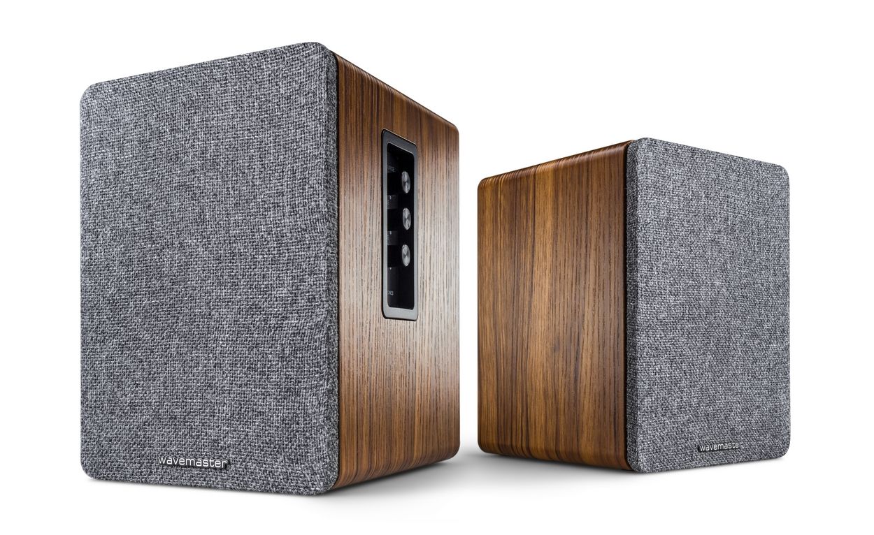 wavemaster Base Bluetooth Speaker System Wood/Grey