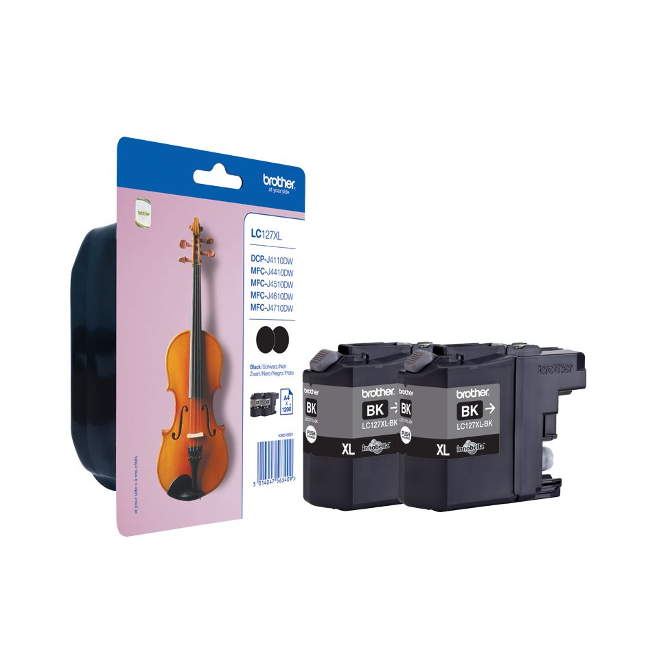 Brother LC-127XLBKBP2 Black (Twin Pack)